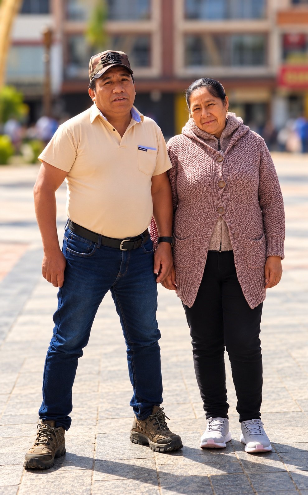 Valentín y Lourdes compartiendo un paseo